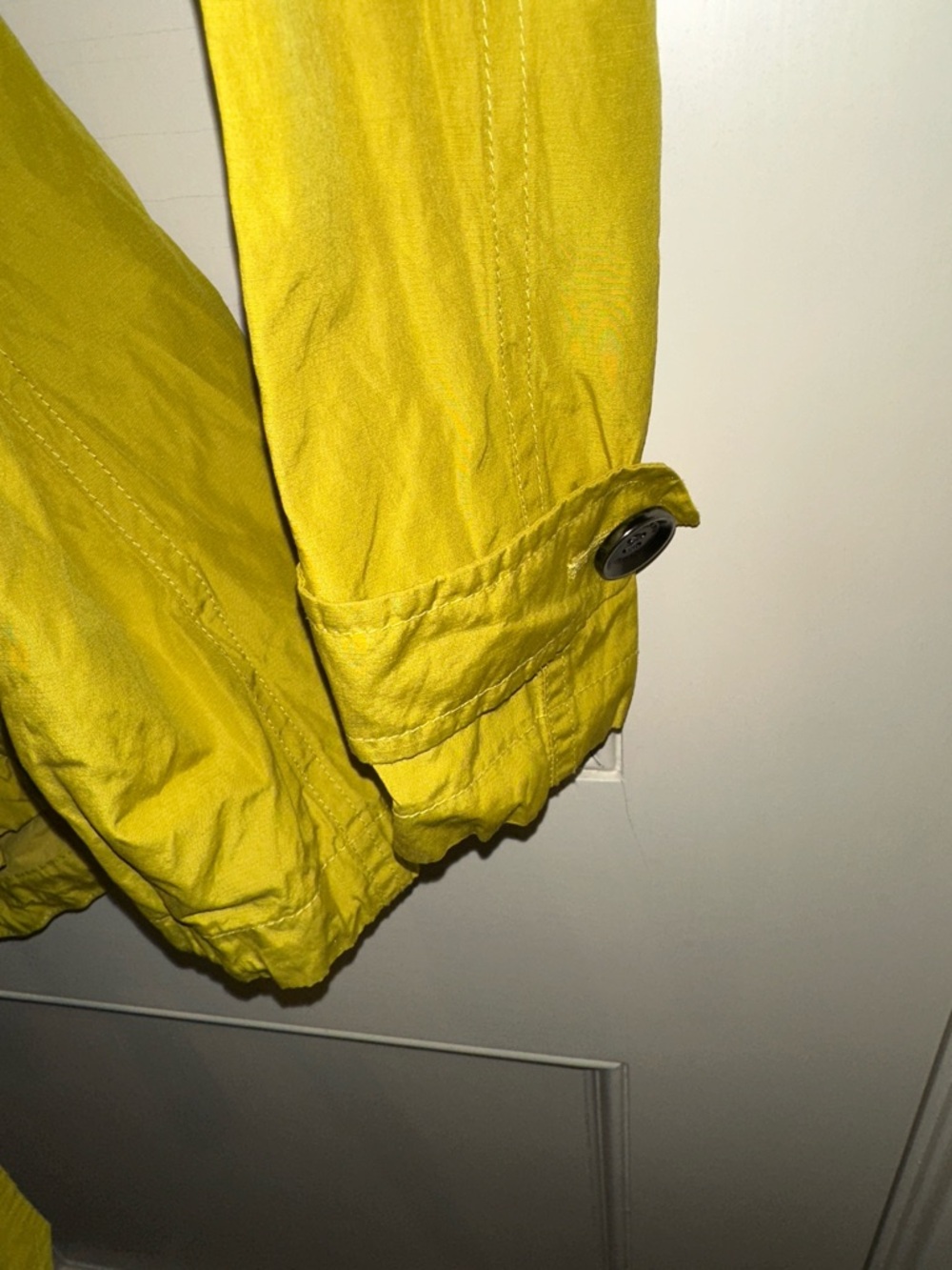 Burberry Brit Yellow/Green Double-Breasted Trench Coat with Belt Sz 10 - Picture 3 of 13